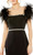 Mac Duggal Sheer High Neck Wedding Guest Dress, Black, 2