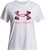 Under Armour Girls Tech Print Fill Short Sleeve T Shirt, White, Y-Large
