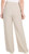 Hilary Radley Women's Wide Leg Crinkle Pants with Elastic Waistband, Beige, Large