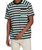 Adidas Pocket Stripe Round Neck Short Sleeve Green T-Shirt, Black, Large Adidas Pocket Stripe Round Neck Short Sleeve Green T-Shirt, Black, Large