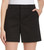 Gloria Vanderbilt Women High Rise Cotton Chino Shorts, Black, 8