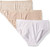 Warner's Women's Elements of Bliss Brief Panty, Butterscotch/ White/ Soft Petals, Small