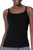 Amoena Women's Valletta Tall Camisole Bra Top, Black, 14