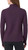 Mondetta Active Women's Long Sleeve Active Ribbed 1/2 Zip Top with Thumb Holes, Purple, Large