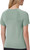 Mondetta Women's Short Sleeve Fitted Active Seamless T-Shirt, Green Bay, Large