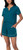 Carole Hochman Midnight Women’s 3-piece Elastic Waistband PJ Set, Teal, Medium