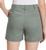 Gloria Vanderbilt Women High Rise Cotton Chino Shorts, Green, 6