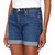 Hudson Los Angeles Mid Rise Premium Denim Short, Dark Blue, 8