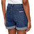 Hudson Los Angeles Mid Rise Premium Denim Short, Dark Blue, 14