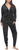 Felina Women's 2 Piece Velour Track Suit Lounge Set, Black, Medium Felina Women's 2 Piece Velour Track Suit Lounge Set, Black, Medium