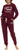 Keith Haring Women's 2 Piece Super Soft Luxurious Fleece Lounge Pajama Set, Burgundy, Medium Keith Haring Women's 2 Piece Super Soft Luxurious Fleece Lounge Pajama Set, Burgundy, Medium
