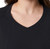 Mondetta Women's Ribbed V-Neck Short Sleeve Top, Black, X-Large