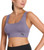PUMA 2 Pack Seamless Sports Bra Wire Free Pull on, White & Purple, Large PUMA 2 Pack Seamless Sports Bra Wire Free Pull on, White & Purple, Large