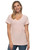 Felina Women's Slub Jersey V-Neck Tunic, Pink, Large