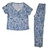 Karen Neuburger Women's Girlfriend Knit Pajama Set, Whisper Floral, Petite Medium