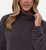 Bench Women's Stretch Moisture Wicking Funnel Neck Soft, Dark Gray, X-Small