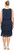 S.L. Fashions Women's Chiffon Tier Jacket Dress with Beaded Neckline, Navy, 16W