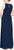 S.L. Fashions Women's Jewel Neck Drape Front Dress, Navy, 14