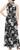 S.L. Fashions Women's Sleeveless Print Maxi Dress, Black Multi, 16