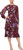 S.L. Fashions Women's Printed Floral Long Cuffed Sleeve, Tiered Hem Cocktail Dress, Fig Multi, 14