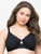 Curvy Couture Women's Plus Size Cotton Luxe Unlined Underwire Bra, Black, 34DDD