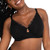 Curvy Couture Women's Plus Size Cotton Luxe Unlined Underwire Bra, Black, 44DDD