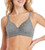 Hanes Women's Ultimate Perfect Coverage Foam Wire-Free Bra, Charcoal, 2X-Large