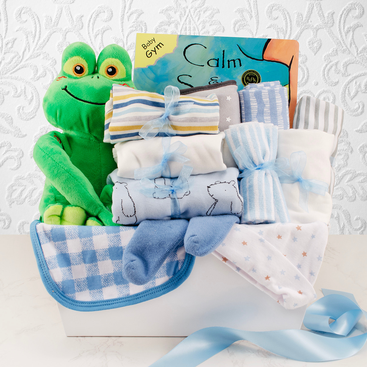 Welcome Home Baby Boy Large Gift Basket