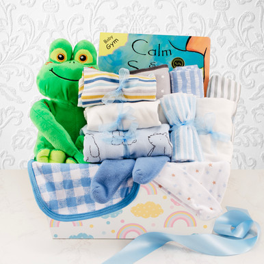 Welcome Home Baby Boy Large Gift Basket