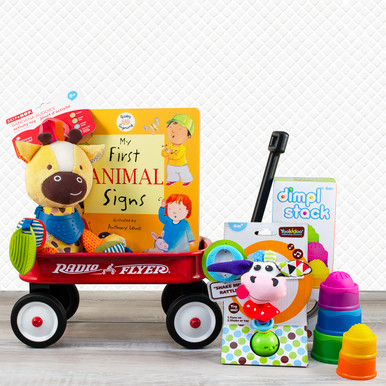 Radio Flyer Little Red Toy Wagon Gift Set