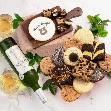 Warmth & Well-Being White Wine Bakery Comfort Gift Basket