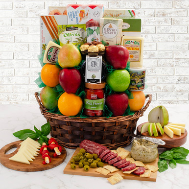 Italian Treasures Fruit Gift Basket