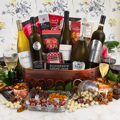 Giant Statement Wine Gift Basket