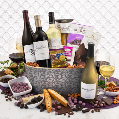 California Wine Quartet Gift Basket