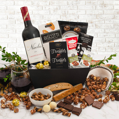 Cabernet Sauvignon Gift Basket With Chocolate