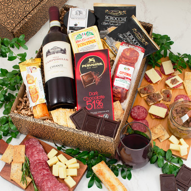 Buona Vita Italian Vino & Antipasto Gift Box