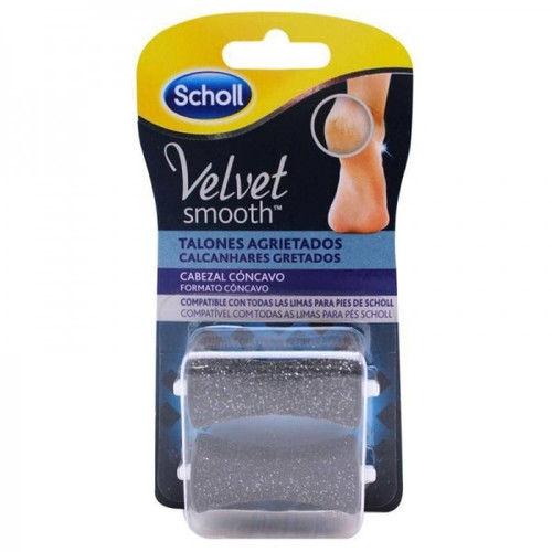Scholl velvet smooth talones agrietados limas de recambio 2 U