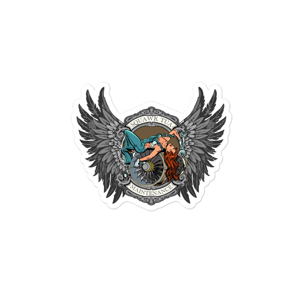 Squawk Tua Maintenance Sticker