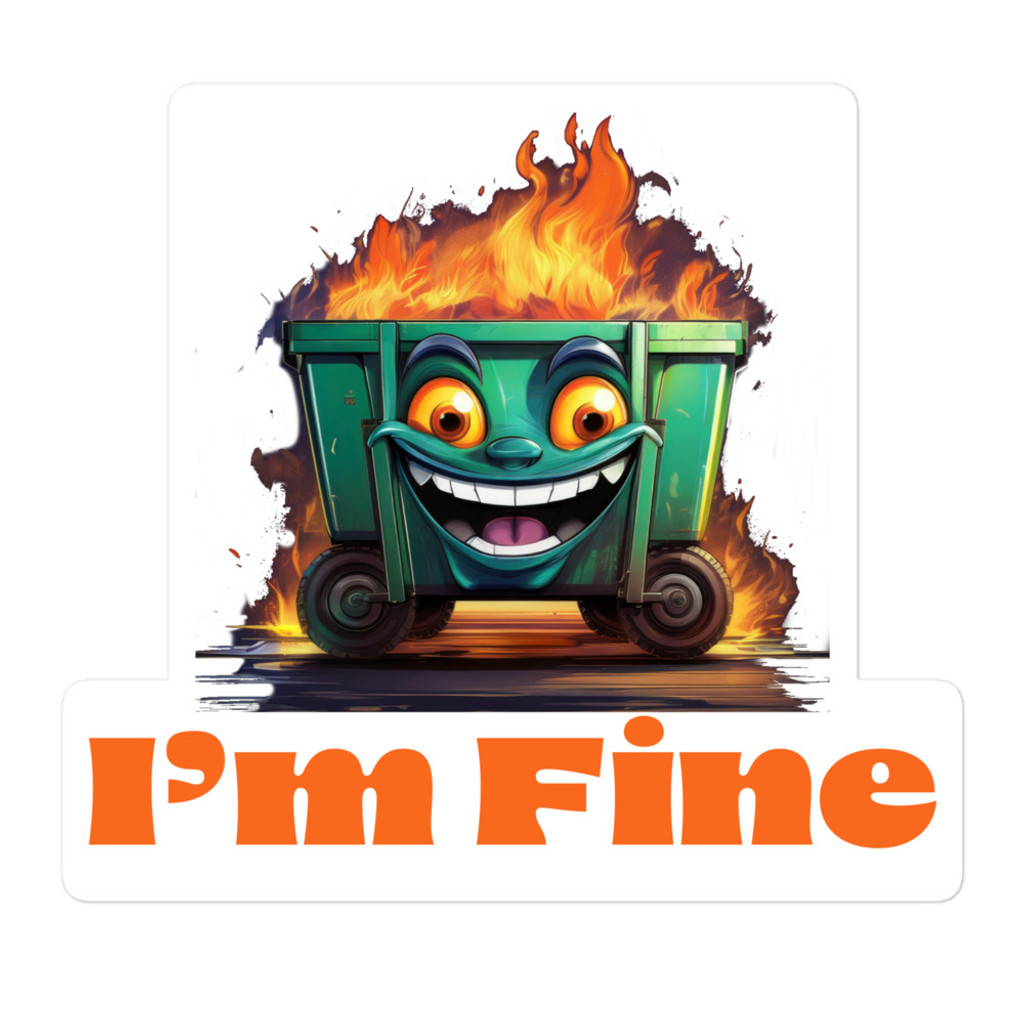 Dumpster Fire Sticker