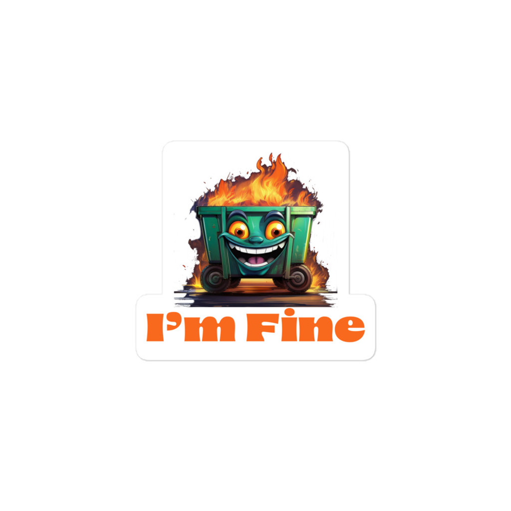 Dumpster Fire Sticker