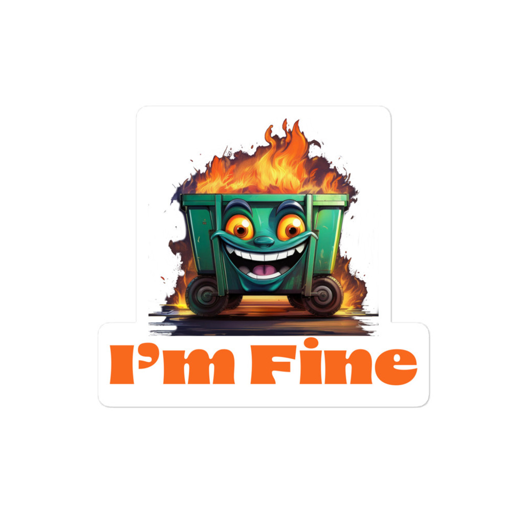 Dumpster Fire Sticker