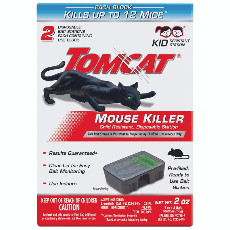 Tomcat Bait Station Blocks For Mice 2 pk