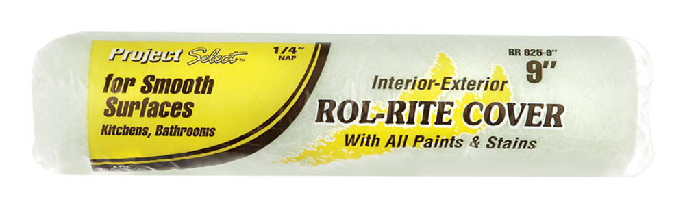 Linzer Rol-Rite Polyester 1/4 in. x 9 in. W Regular Paint Roller Cover 1 pk