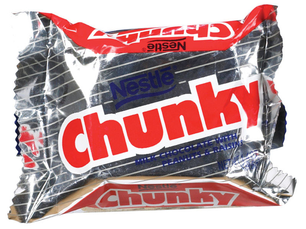 Nestle Chunky Peanut, Chocolate, Raisins Candy Bar 1.4 oz.