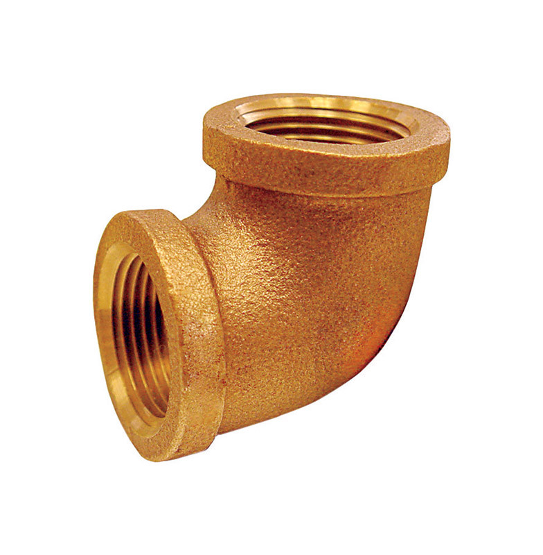 JMF 1/4 in. FPT x 1/4 in. Dia. FPT Brass 90 Degree Elbow