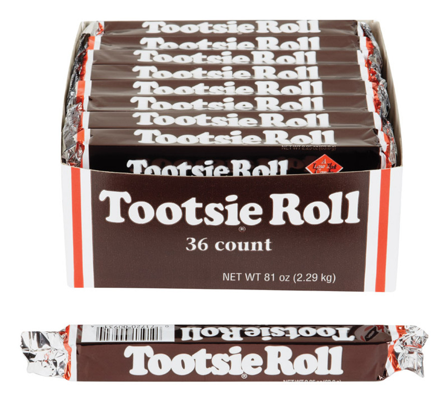 Tootsie Roll Chocolate Chewy Candy 2.25 oz. - Miller Industrial