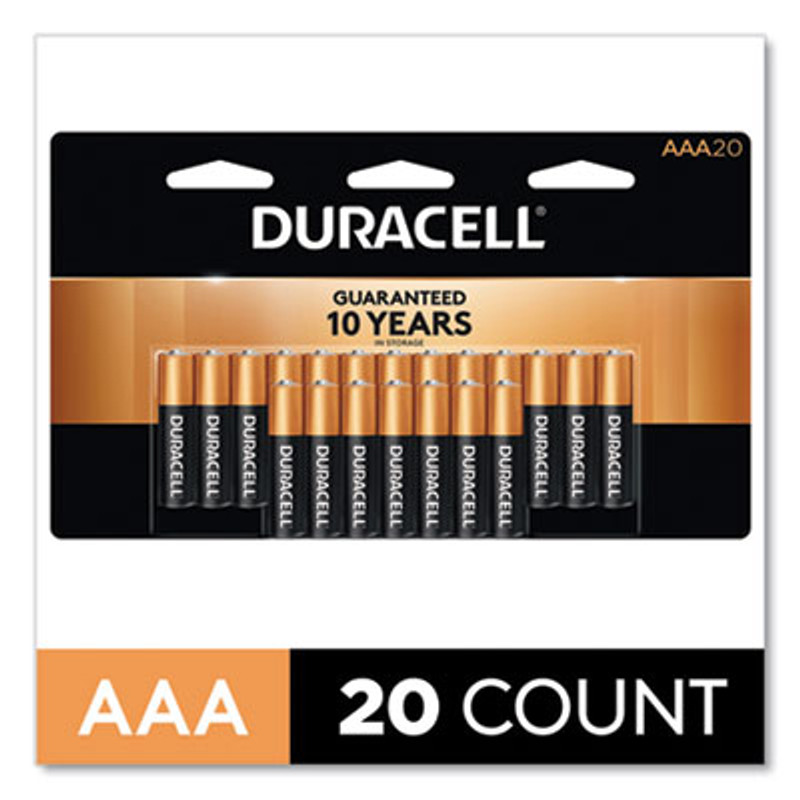 BATTERY ALKALINE AAA 20 PACK DURACELL