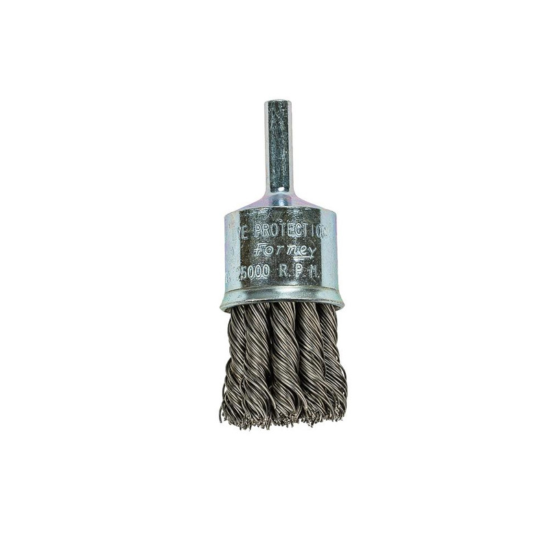 Command PRO End Brush Knotted, 1" x .020" x 1/4" Shank
