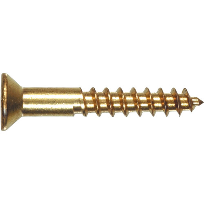 Brass Flat Head Phillips Wood Screws