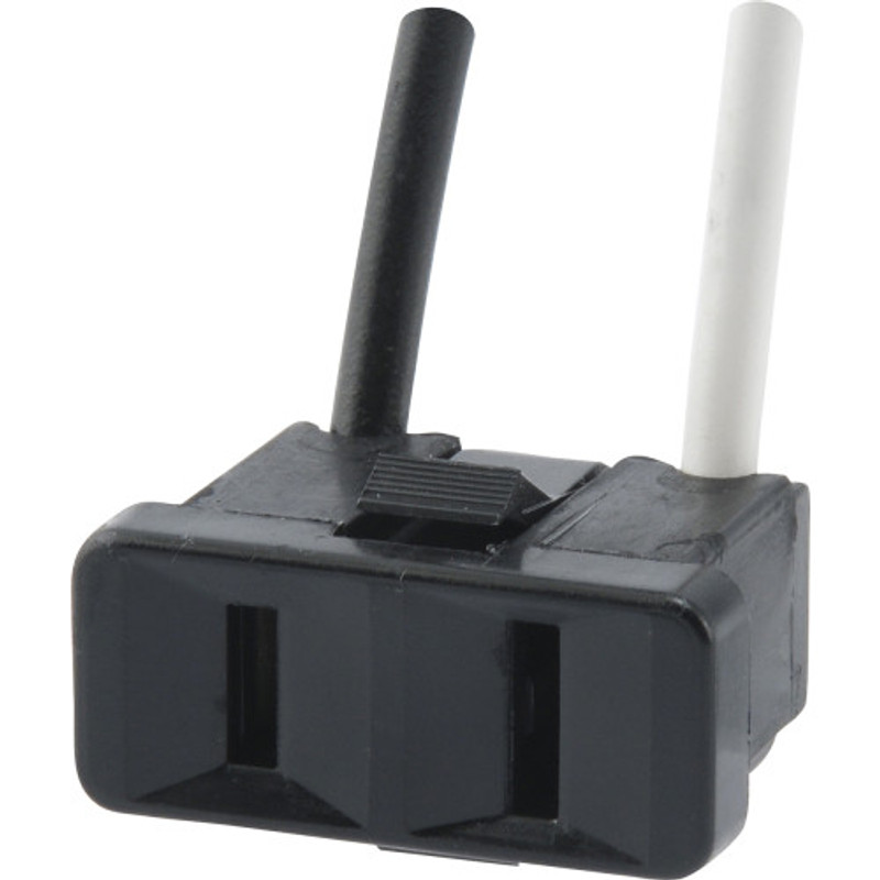 2-Prong Black Range Outlet (15 Amp-125 Volt)